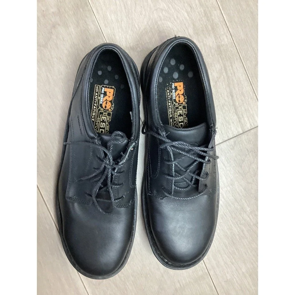 Timberland PRO Men Gladstone ESD Steel Toe leather black work utilty shoes 10.5